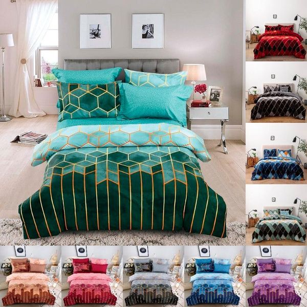 bedding sets 2/3pcs nordic fashion gold line grid style duvet cover pillowcase single king set us/eu/au size
bedding sets 2/3pcs nordic fashion gold line grid style duvet cover pillowcase single king set us/eu/au size