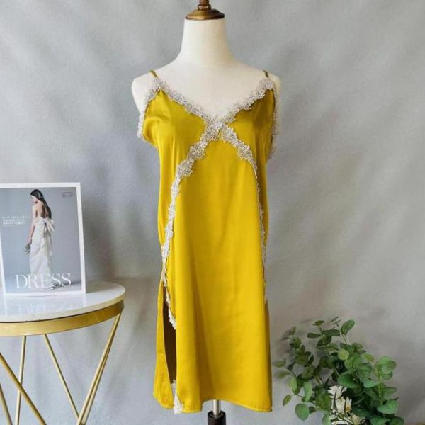 women's sleepwear lace satin nightwear women spaghetti sling nightgown casual intimate lingerie home clothing summer, Black;red
women's sleepwear lace satin nightwear women spaghetti sling nightgown casual intimate lingerie home clothing summer, Black;red