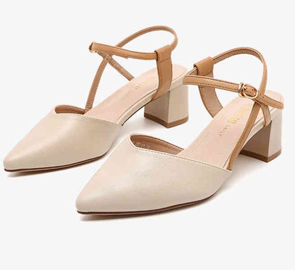sandals summer shoes elegant fairy style high-heeled thick heel pointed color matching word buckle baotou sandals women's shoess 9pzq, Black
sandals summer shoes elegant fairy style high-heeled thick heel pointed color matching word buckle baotou sandals women's shoess 9pzq, Black