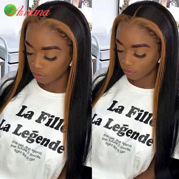 alinana transparent 13x6 lace front wigs 8-30" peruvian highlights straight hair remy guleless human wig bleach knots, Black;brown
alinana transparent 13x6 lace front wigs 8-30" peruvian highlights straight hair remy guleless human wig bleach knots, Black;brown