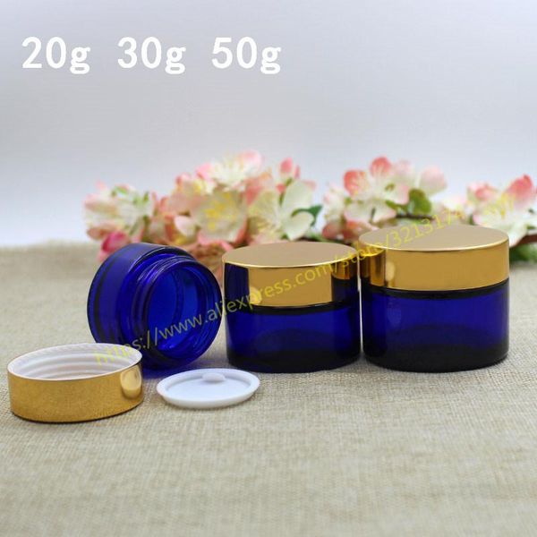 storage bottles & jars 20g 30g 50g blue glass jar gold aluminum lid, cosmetic eye cream can mask pot facial lotion tin sample skin care cont
storage bottles & jars 20g 30g 50g blue glass jar gold aluminum lid, cosmetic eye cream can mask pot facial lotion tin sample skin care cont