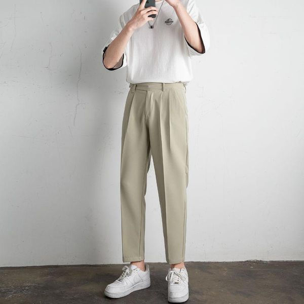 men's formal trousers fashions casual pants straight british green/black/khaki color slim fit classic business suit suits & blazers, White;black
men's formal trousers fashions casual pants straight british green/black/khaki color slim fit classic business suit suits & blazers, White;black