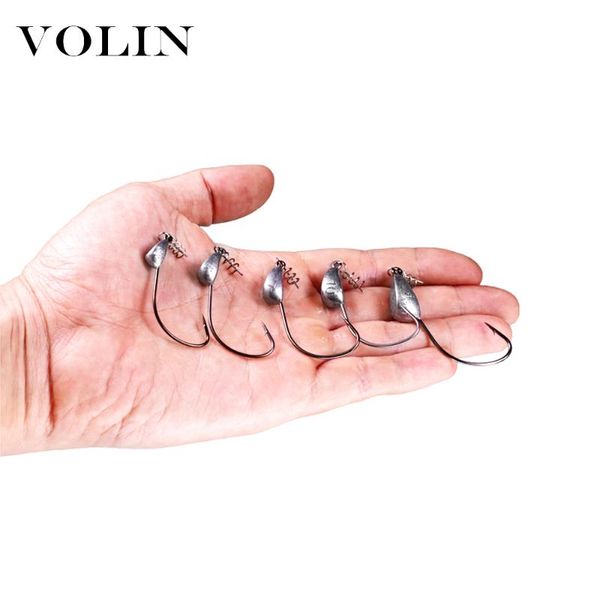fishing hooks3.5g/5g/7g/10g/15g/18g/21g lead jig head hook soft bait wom tackle hooks 5pcs
fishing hooks3.5g/5g/7g/10g/15g/18g/21g lead jig head hook soft bait wom tackle hooks 5pcs