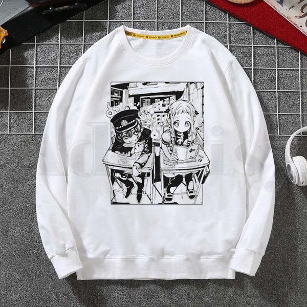 men's hoodies & sweatshirts kawaii japanese anime toilet bound hanako kun sweatshirt print trend mens clothes hip-hop male crewneck men, Black
men's hoodies & sweatshirts kawaii japanese anime toilet bound hanako kun sweatshirt print trend mens clothes hip-hop male crewneck men, Black