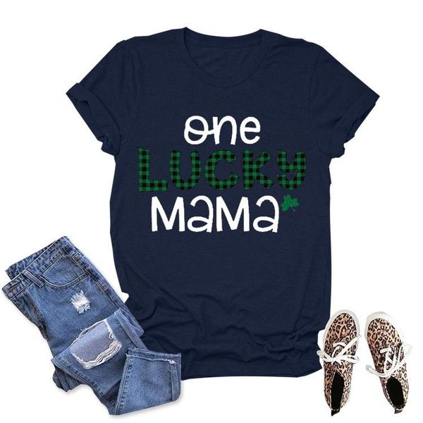 women's t-shirt one lucky mama female tee summer casual woman t shirt st. patrick's day ftshirt, White
women's t-shirt one lucky mama female tee summer casual woman t shirt st. patrick's day ftshirt, White