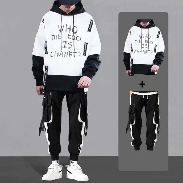 men's hoodie, casual sportswear, elastic belt, hip hop, spring and autumn, Gray
men's hoodie, casual sportswear, elastic belt, hip hop, spring and autumn, Gray