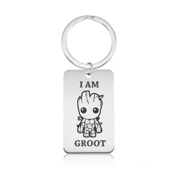 keychains tree man grootted stainless steel keychain guardian galaxy baby anime peripheral jewelry, Silver
keychains tree man grootted stainless steel keychain guardian galaxy baby anime peripheral jewelry, Silver