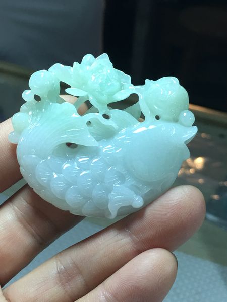 natural myanmar jade a handcarved fish jadeite emperor green jade pendant necklace pendants jewelry necklaces, Silver
natural myanmar jade a handcarved fish jadeite emperor green jade pendant necklace pendants jewelry necklaces, Silver