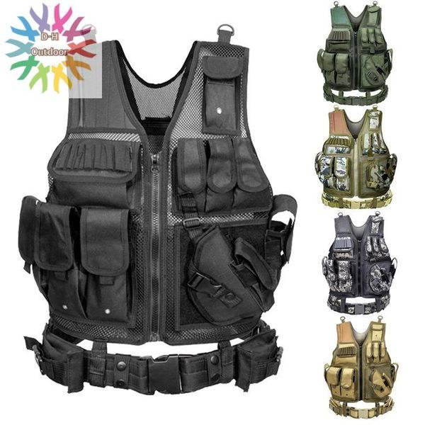 men's vests tactical vest military combat armor mens hunting army adjustable outdoor cs training, Black;white
men's vests tactical vest military combat armor mens hunting army adjustable outdoor cs training, Black;white
