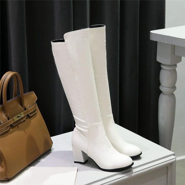 boots ymechic fashion white black elastic pu leather block high heel knee women autumn winter woman shoes elegant long boot
boots ymechic fashion white black elastic pu leather block high heel knee women autumn winter woman shoes elegant long boot