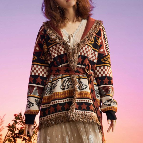 women's sweaters indie folk retro pattern cashmere cardigan women jacket tassel lapel long sleeve winter sweater loose overcoat jackets, White;black
women's sweaters indie folk retro pattern cashmere cardigan women jacket tassel lapel long sleeve winter sweater loose overcoat jackets, White;black