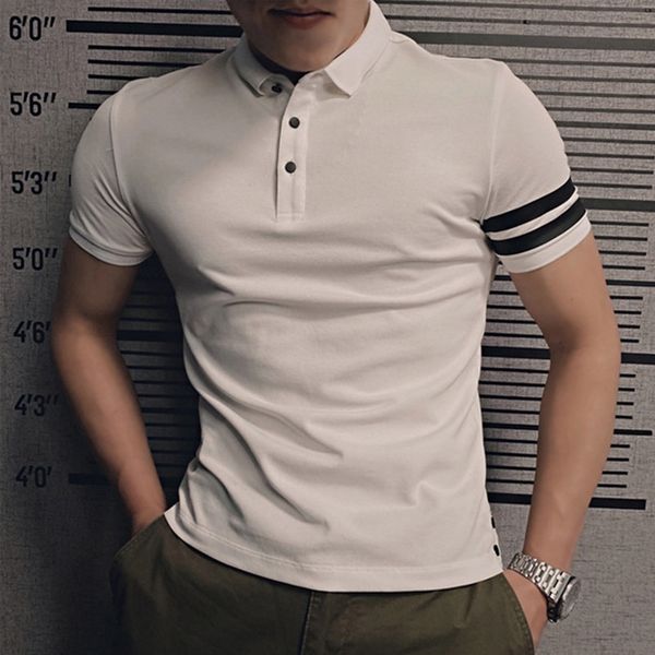high end polo shirt 2021 summer new t-shirt men's short versatile trend simple slim fit half sleeve tx, White;black
high end polo shirt 2021 summer new t-shirt men's short versatile trend simple slim fit half sleeve tx, White;black
