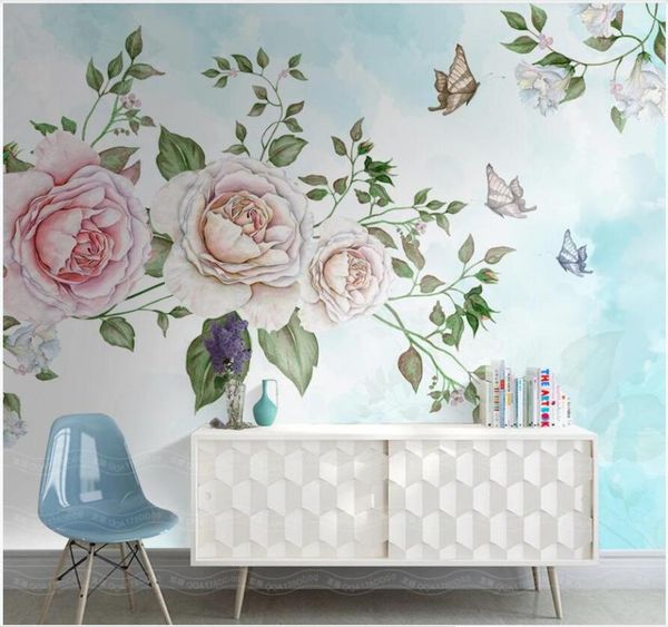 wallpapers 3d wallpaper custom po hand painted pastoral nostalgic flower rose butterfly decor wall murals for walls 3 d
wallpapers 3d wallpaper custom po hand painted pastoral nostalgic flower rose butterfly decor wall murals for walls 3 d