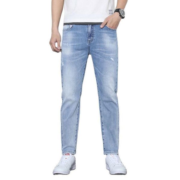 men's jeans summer light blue thin modal fabric business casual stretch jean trousers male brand pants/ men
men's jeans summer light blue thin modal fabric business casual stretch jean trousers male brand pants/ men