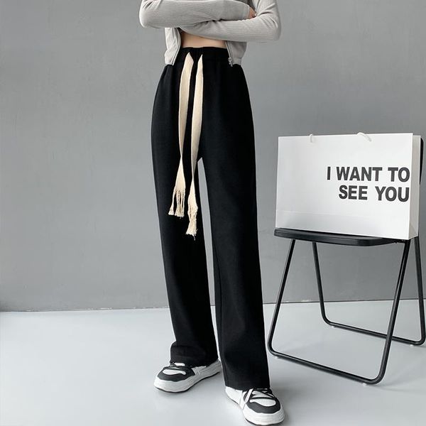 women's pants & capris short 145 high waist woven drawstring loose straight 150 drop casual wide leg xs autumn, Black;white
women's pants & capris short 145 high waist woven drawstring loose straight 150 drop casual wide leg xs autumn, Black;white