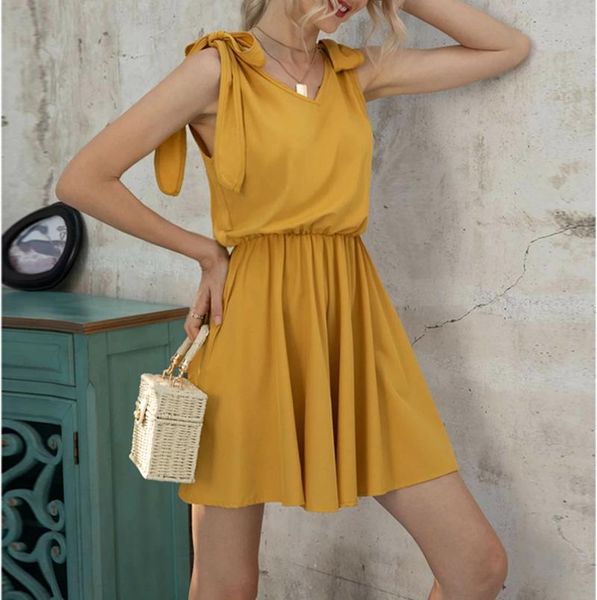 sleeveless rompers women jumpsuit 2021 summer shorts beach party playsuit woman lace up yellow casual female frock women's jumpsuits &, Black;white
sleeveless rompers women jumpsuit 2021 summer shorts beach party playsuit woman lace up yellow casual female frock women's jumpsuits &, Black;white