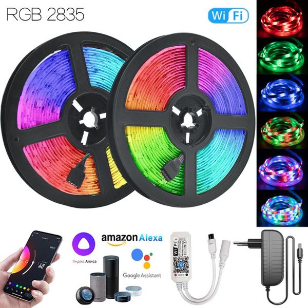 smart alexa google assistant lamp tape 65.6 ft(20m) rgb 2835 12v eu plug ribbon diode diy decoration for kitchen room party led strips
smart alexa google assistant lamp tape 65.6 ft(20m) rgb 2835 12v eu plug ribbon diode diy decoration for kitchen room party led strips