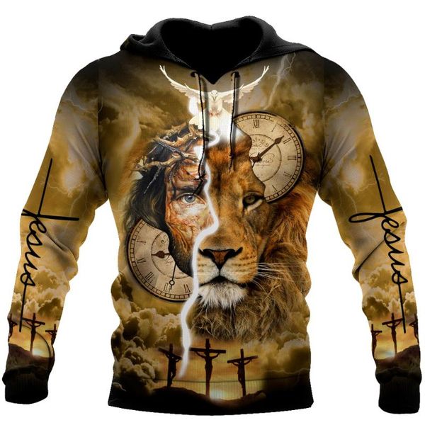 men's hoodies & sweatshirts cloocl fashion christian jesus and lion hoodie 3d printed harajuku long sleeve hooded casual pullover cloth, Black
men's hoodies & sweatshirts cloocl fashion christian jesus and lion hoodie 3d printed harajuku long sleeve hooded casual pullover cloth, Black
