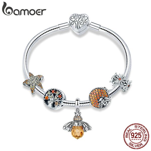 bamoer 925 sterling silver trendy insect bee pendant starfish charm bracelets bangles for women sterling silver jewelry scb805, Golden;silver
bamoer 925 sterling silver trendy insect bee pendant starfish charm bracelets bangles for women sterling silver jewelry scb805, Golden;silver