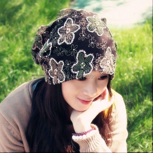 beanie/skull caps female spring autumn plus size fashion sparkling diamond cap lace embroidered thin pocket turban hat woman lady hats, Blue;gray
beanie/skull caps female spring autumn plus size fashion sparkling diamond cap lace embroidered thin pocket turban hat woman lady hats, Blue;gray