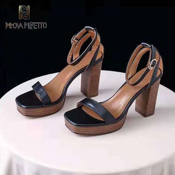 sandals round toe open bag with a word buckle waterproof platform leather thick heel retro high-heeled roman shoes, Black
sandals round toe open bag with a word buckle waterproof platform leather thick heel retro high-heeled roman shoes, Black