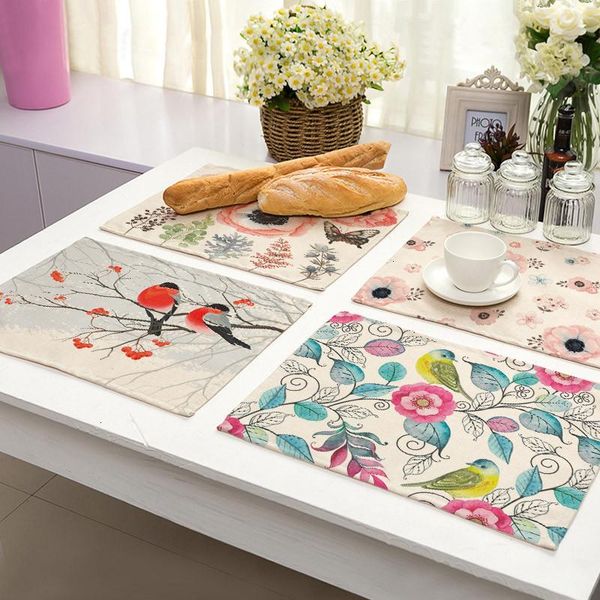 mats & pads 1pcs bird pattern kitchen placemat cotton linen flower pad dining table bowl cup mat 42*32cm home decor mp0097
mats & pads 1pcs bird pattern kitchen placemat cotton linen flower pad dining table bowl cup mat 42*32cm home decor mp0097