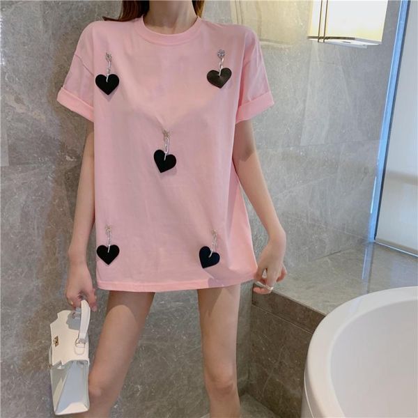 women's t-shirt gkfnmt long t-shirts for dress cotton short sleeve summer women tees shirts femme fashion 2021 o-neck korea pink white
women's t-shirt gkfnmt long t-shirts for dress cotton short sleeve summer women tees shirts femme fashion 2021 o-neck korea pink white