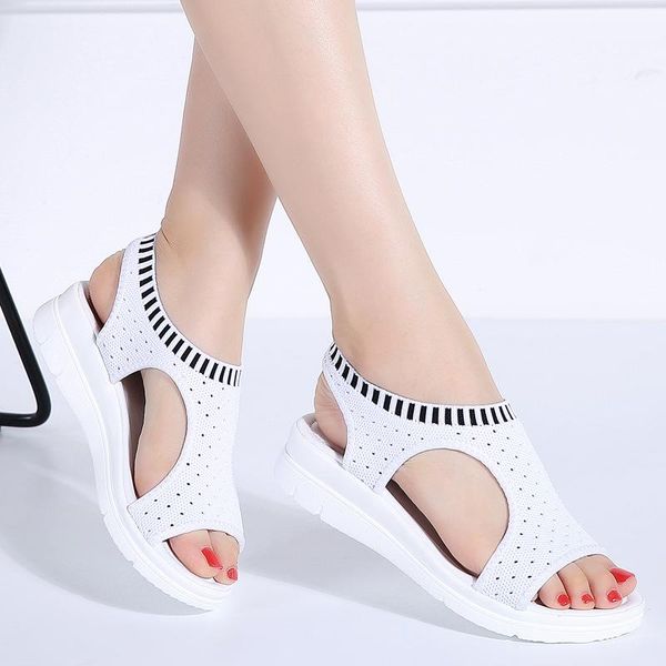 women sandals fashion casual shoes breathable comfortable fish mouth mesh ladies summer platform wedge slip-on sandalias, Black
women sandals fashion casual shoes breathable comfortable fish mouth mesh ladies summer platform wedge slip-on sandalias, Black