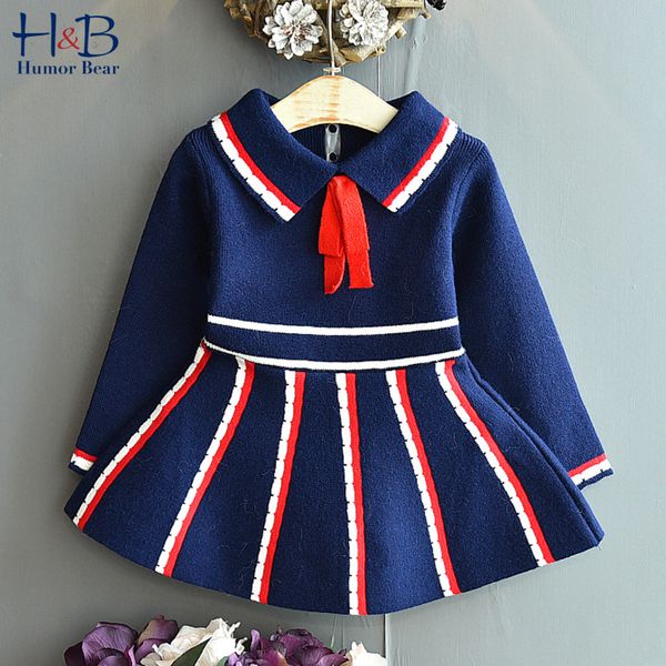 humor bear girls sweater dress autumn college wind striped lapel pleated spring and autumn childrens princess bottoming dress, Red;yellow
humor bear girls sweater dress autumn college wind striped lapel pleated spring and autumn childrens princess bottoming dress, Red;yellow