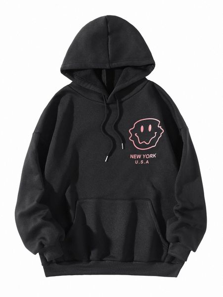 cartoon face & letter graphic drop shoulder drawstring thermal hoodie l9as#, White;black
cartoon face & letter graphic drop shoulder drawstring thermal hoodie l9as#, White;black
