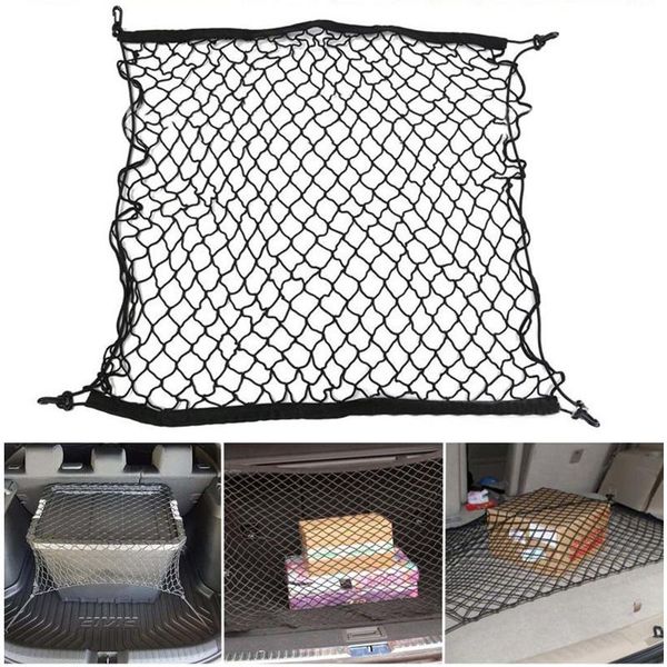 car organizer 70 x 70cm universal trunk net luggage storage cargo nylon stretchable elastic mesh with 4 plastic hooks
car organizer 70 x 70cm universal trunk net luggage storage cargo nylon stretchable elastic mesh with 4 plastic hooks
