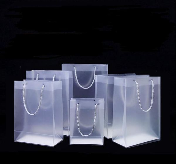 gift wrap 100pcs multi sizes frosted pp plastic packaging bags with handle clear handbag wedding party favors bag sn1532
gift wrap 100pcs multi sizes frosted pp plastic packaging bags with handle clear handbag wedding party favors bag sn1532