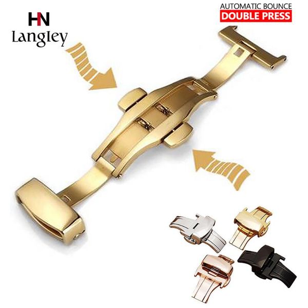 watch bands stainless steel butterfly buckle for wristwatch leather strap rose gold double press 10 12 14 16 18 20 22 24mm, Black;brown
watch bands stainless steel butterfly buckle for wristwatch leather strap rose gold double press 10 12 14 16 18 20 22 24mm, Black;brown