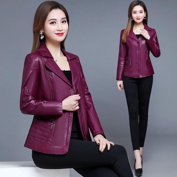 women's leather & faux woman loose pu jackets female classic jacket autumn winter ladies basic coat plus size outerwear 6xl h1072, Black
women's leather & faux woman loose pu jackets female classic jacket autumn winter ladies basic coat plus size outerwear 6xl h1072, Black