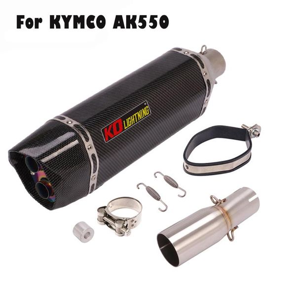 slip for kymco ak550 motorcycle exhaust muffler tail tips carbon painted 470mm mid link pipe modified system
slip for kymco ak550 motorcycle exhaust muffler tail tips carbon painted 470mm mid link pipe modified system