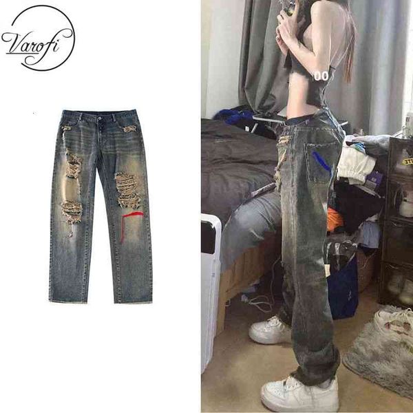 women's jeans varofi calças de brim cintura alta y2k largas baggy femininas para do vintage guxx, Blue
women's jeans varofi calças de brim cintura alta y2k largas baggy femininas para do vintage guxx, Blue