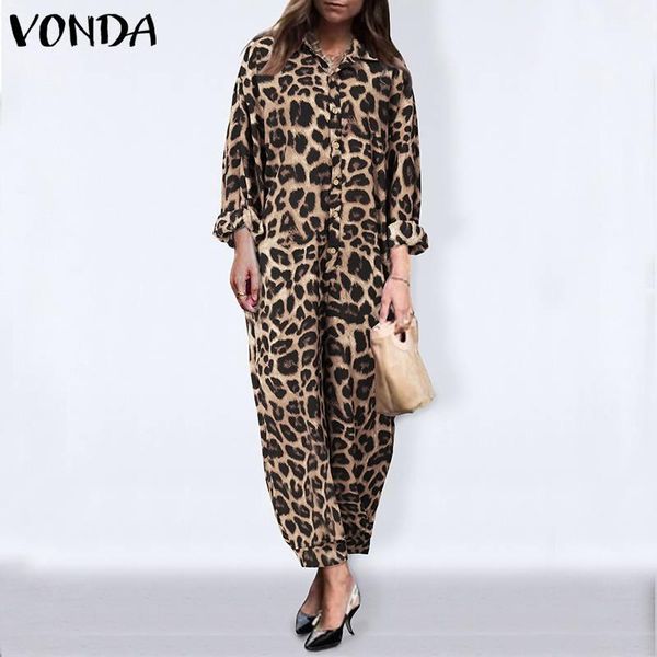 leopard jumpsuits women autumn spring rompers vonda casual loose pants women's long sleeve vintage overalls oversized s-5xl &, Black;white
leopard jumpsuits women autumn spring rompers vonda casual loose pants women's long sleeve vintage overalls oversized s-5xl &, Black;white