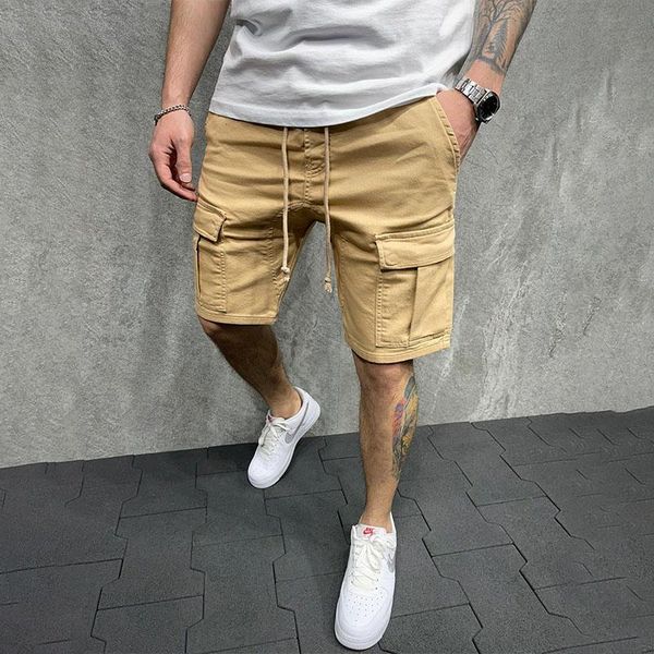 men's shorts summer cargo men 2021 casual trunks black multi-pocket outdoor training loose work dk191, White;black
men's shorts summer cargo men 2021 casual trunks black multi-pocket outdoor training loose work dk191, White;black