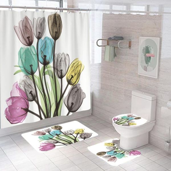 shower curtains household personality style 3d digital printing color flower series home bathroom decoration curtain three-piece set
shower curtains household personality style 3d digital printing color flower series home bathroom decoration curtain three-piece set
