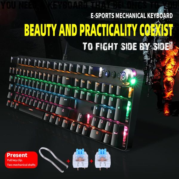 keyboards mechanical keyboard 104 keys pc gamer wired usb blue axis switch rgb gaming competitive computer professional
keyboards mechanical keyboard 104 keys pc gamer wired usb blue axis switch rgb gaming competitive computer professional