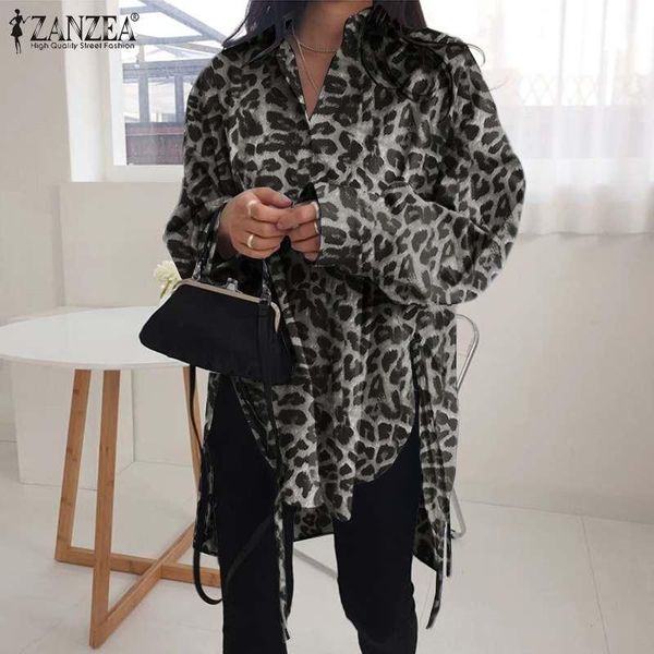 women's blouses & shirts fashion leopard work printed women zanzea casual asymmetrical blusas female lapel button long sleeve summer tu, White
women's blouses & shirts fashion leopard work printed women zanzea casual asymmetrical blusas female lapel button long sleeve summer tu, White