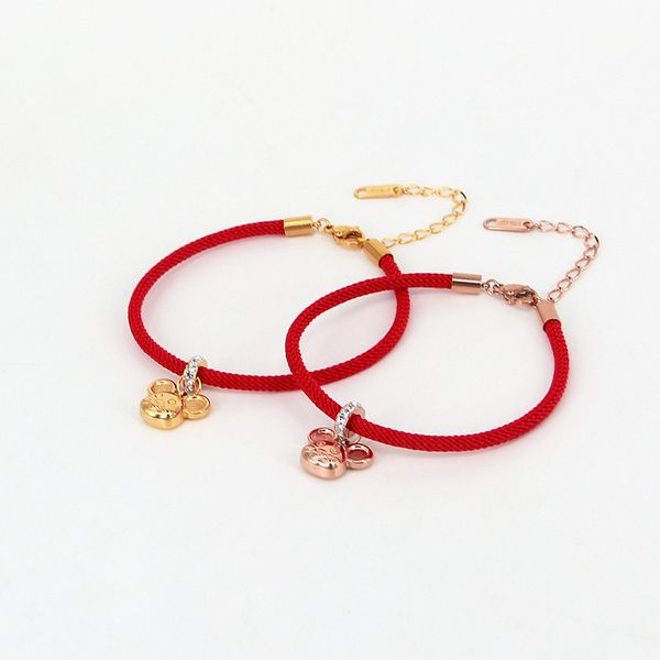 s1-111a of new year mud drill round button rat red rope bracelet female life transport cute mouse jewelry, Silver
s1-111a of new year mud drill round button rat red rope bracelet female life transport cute mouse jewelry, Silver