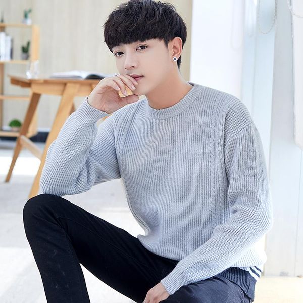 men's sweaters mens casual knitwear 2021 fashion pure color o-neck pullover male loose streetwear coats, White;black
men's sweaters mens casual knitwear 2021 fashion pure color o-neck pullover male loose streetwear coats, White;black