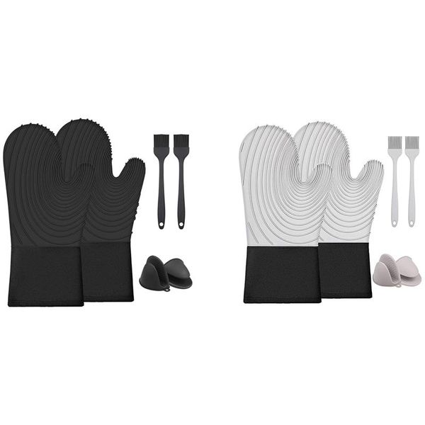 oven mitts gloves, silicone heat resistant, non slip kitchen for grilling, cooking, baking, bbq
oven mitts gloves, silicone heat resistant, non slip kitchen for grilling, cooking, baking, bbq