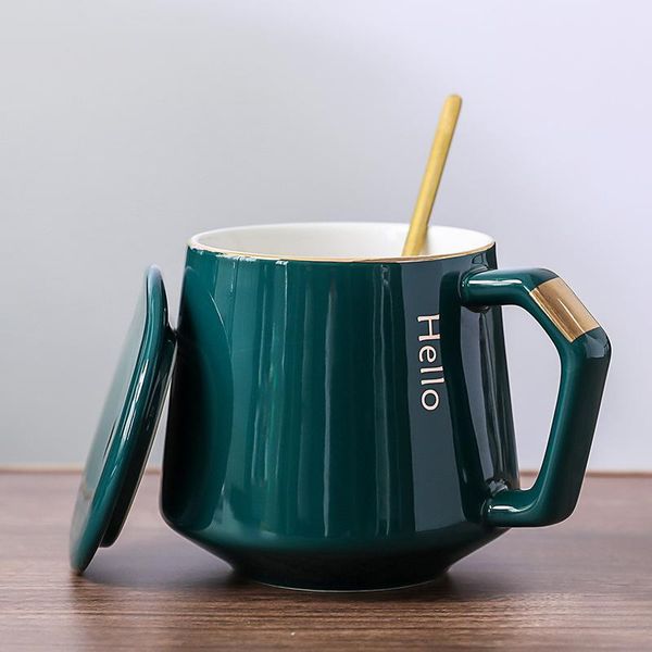 creative cup coffee nordic ceramic cup, with lid, one spoon, cover household water mug mugs
creative cup coffee nordic ceramic cup, with lid, one spoon, cover household water mug mugs