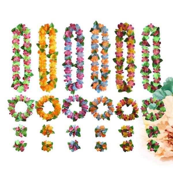 6pcs hawaiian garland delicate flowers headband necklace bracelet set for tropical party beach carnival decorative & wreaths
6pcs hawaiian garland delicate flowers headband necklace bracelet set for tropical party beach carnival decorative & wreaths
