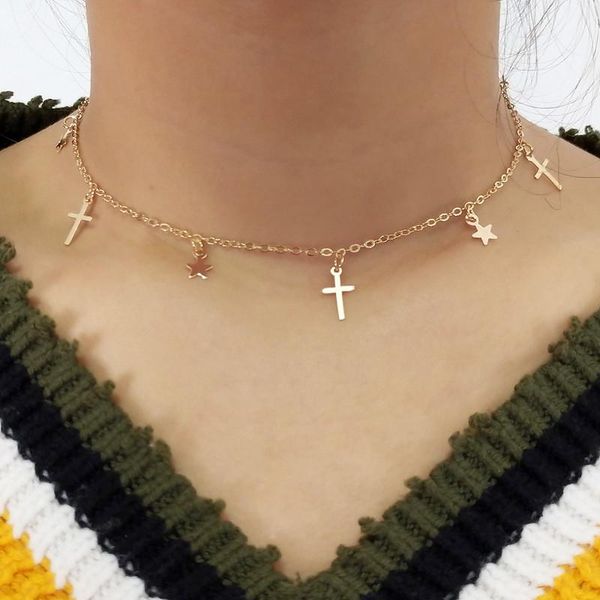 pendant necklaces cross necklace o-chain vintage simple fashion clavicle chain christ jesus jewelry gift for men women, Silver
pendant necklaces cross necklace o-chain vintage simple fashion clavicle chain christ jesus jewelry gift for men women, Silver