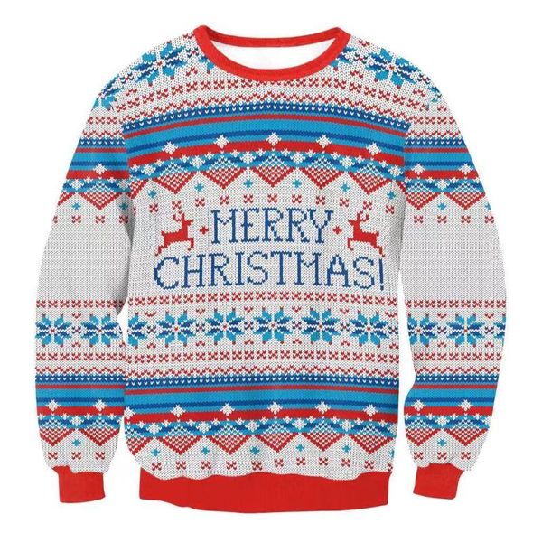 men's sweaters merry christmas ugly sweater 2021 holiday party xmas jumper 3d reindeer print women man funny sweatshirts clothes, White;black
men's sweaters merry christmas ugly sweater 2021 holiday party xmas jumper 3d reindeer print women man funny sweatshirts clothes, White;black