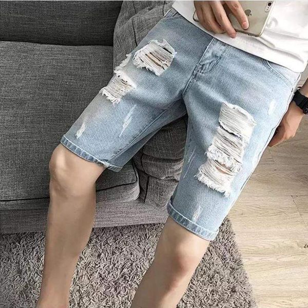 men's jeans summer denim shorts male hole men jean skate board harem mens jogger ankle ripped, Blue
men's jeans summer denim shorts male hole men jean skate board harem mens jogger ankle ripped, Blue
