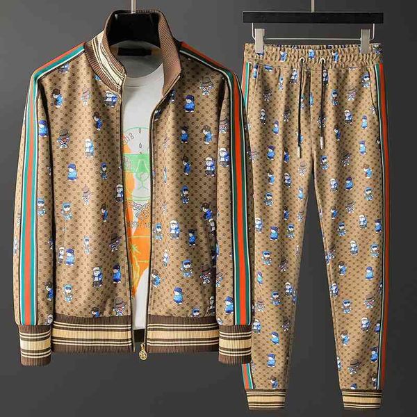tracksuit 2021 autumn winter cartoon printed jacket leisure long pants brand two-piece set, Gray
tracksuit 2021 autumn winter cartoon printed jacket leisure long pants brand two-piece set, Gray